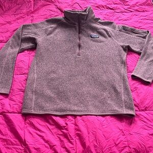 Patagonia Women’s 1/4 zip Heathered Purple Fleece Pullover